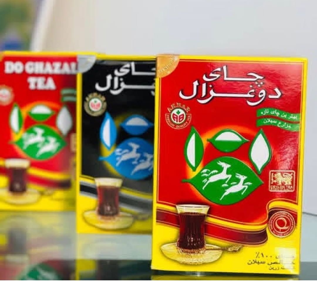 چای دو غزال شیر نشان